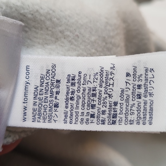 Tommy Hilfiger Hoody Grey size Small - Picture 7 of 9